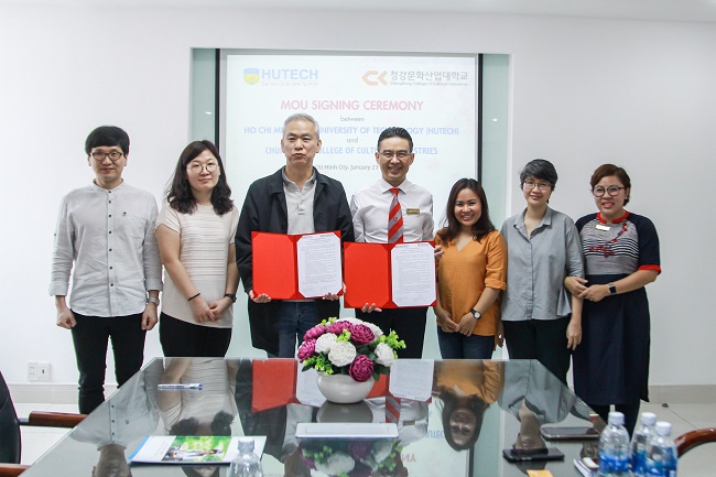 YK Education tham gia Lễ ký kết hợp tác trường HUTECH với Trường CĐ Công nghệ Văn hóa Chung Kang
