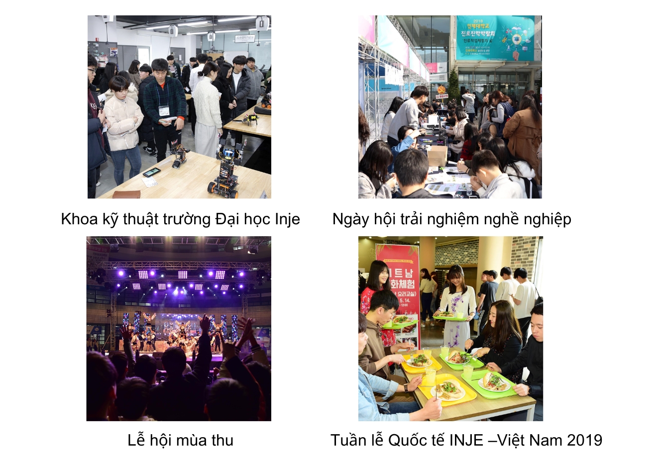 Một số hoạt động học tập, ngoại khóa và giao lưu của trường Đại học Inje 