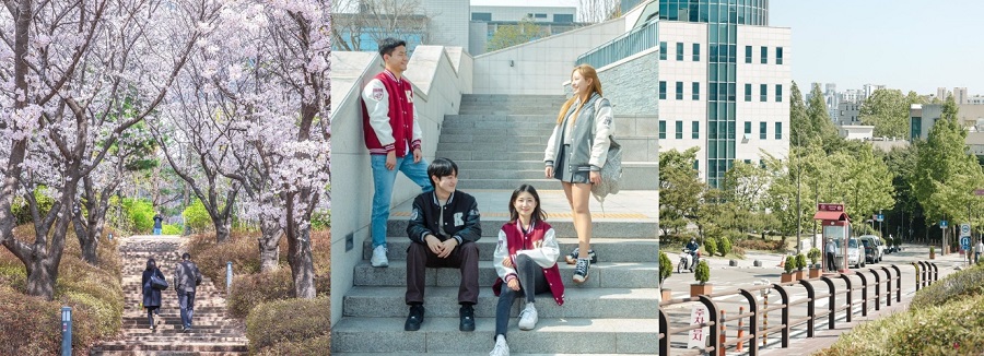 Quang cảnh và sinh viên tại trường Đại học Korea 