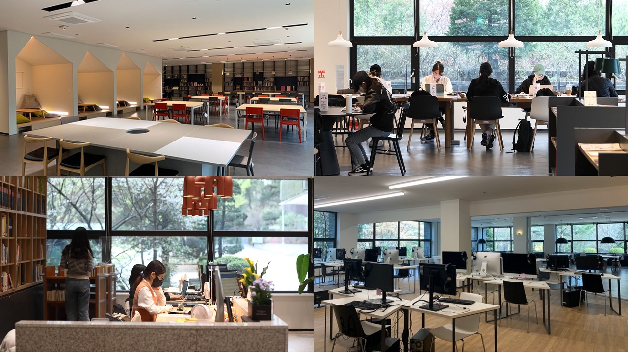 Thư viện Đại học nữ Seoul (nguồn ảnh: Đại học nữ Seoul Fanpage)