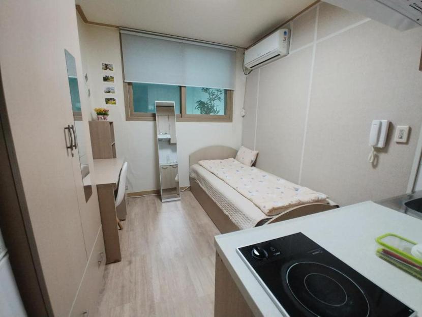 Goshiwon có cả nhà tắm, vệ sinh và bếp riêng biệt